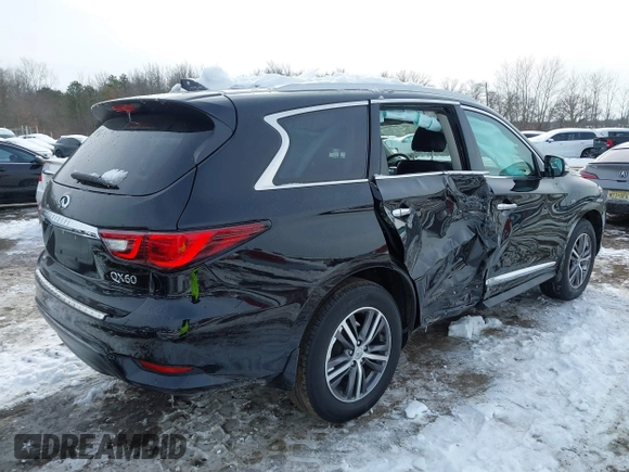 ✅ 2019 Infiniti QX60 Luxe • VIN: 5N1DL0MM8KC548878 • Лот: 44220913. Опубликован ранее на IAAI с пробегом 84 875 миль. Бесплатный доступ к архиву аукционных продаж из США и подробный отчёт об истории автомобиля на DreamBid. Изображение 6.