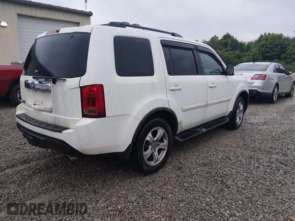 ✅ 2012 Honda Pilot EX-L • VIN: 5FNYF3H7XCB004616 • Lot: 45287916. Listed on IAAI with 192,886 mi. Free auction sales archive from the USA and detailed vehicle history report at DreamBid. Image 4.