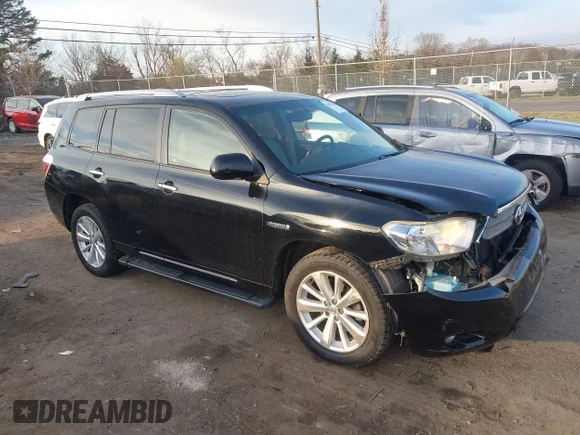✅ 2008 Toyota Highlander Limited • VIN: JTEEW44A882007952 • Lot: 44619015. Listed on IAAI with 185,755 mi. Free auction sales archive from the USA and detailed vehicle history report at DreamBid. Image 1.