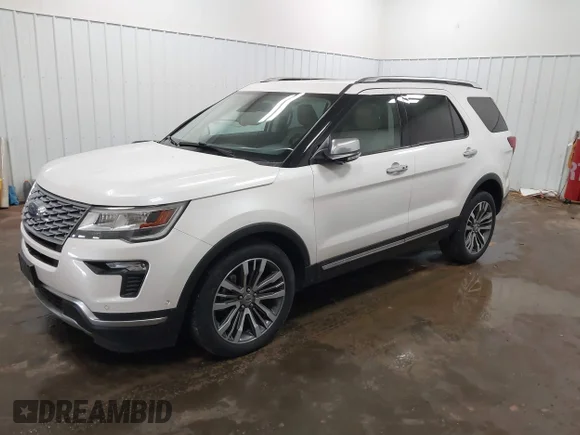 ✅ 2018 Ford Explorer Platinum • VIN: 1FM5K8HT0JGC86174 • Lot: 45168009. Wystawiony na IAAI z przebiegiem 93 862 mil. Bezpłatny archiwum sprzedaży aukcyjnych z USA i szczegółowy raport historii pojazdu na DreamBid. Zdjęcie 2.