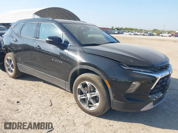 ✅ 2024 Chevrolet Blazer LT • VIN: 3GNKBDRS0RS160374 • Lot: 43175708. Listed on IAAI with 30,846 mi. Free auction sales archive from the USA and detailed vehicle history report at DreamBid. Image 1.