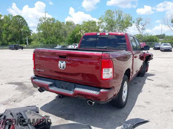 ✅ 2021 Ram 1500 Lone Star • VIN: 1C6RREFT6MN794188 • Lot: 42863116. Listed on IAAI with Not provided. Free auction sales archive from the USA and detailed vehicle history report at DreamBid. Image 4.