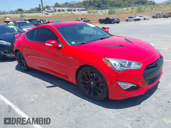 ✅ 2013 Hyundai Genesis Coupe R-Spec • VIN: KMHHU6KJ4DU103321 • Lot: 42489780. Listed on IAAI with 84,354 mi. Free auction sales archive from the USA and detailed vehicle history report at DreamBid. Image 1.