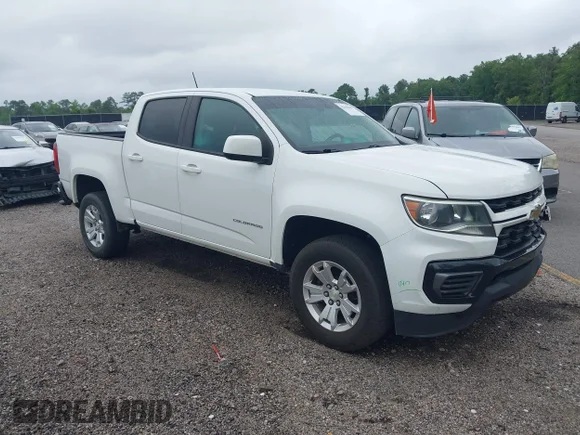✅ 2021 Chevrolet Colorado 2WD LT • VIN: 1GCGSCEN7M1135684 • Lot: 45188109. Wystawiony na IAAI z przebiegiem 135 624 mil. Bezpłatny archiwum sprzedaży aukcyjnych z USA i szczegółowy raport historii pojazdu na DreamBid. Zdjęcie 1.