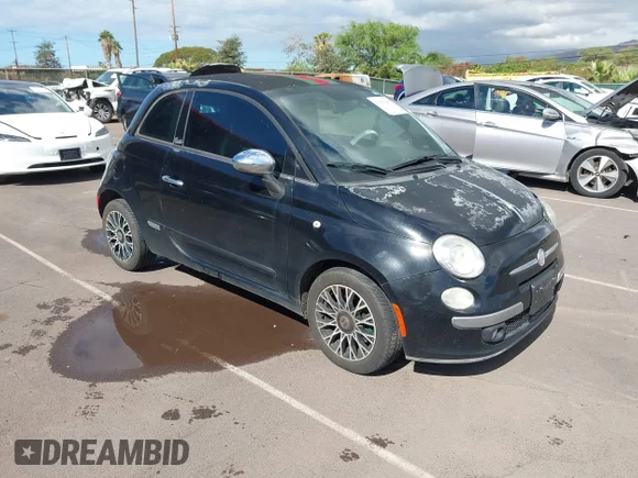 ✅ 2012 FIAT 500 Lounge • VIN: 3C3CFFER7CT288990 • Lot: 43895948. Wystawiony na IAAI z przebiegiem 43 730 mil. Bezpłatny archiwum sprzedaży aukcyjnych z USA i szczegółowy raport historii pojazdu na DreamBid. Zdjęcie 1.