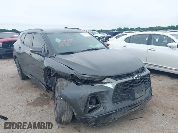 ✅ 2019 Chevrolet Blazer RS • VIN: 3GNKBJRS2KS697655 • Lot: 45007683. Listed on IAAI with 124,632 mi. Free auction sales archive from the USA and detailed vehicle history report at DreamBid. Image 1.