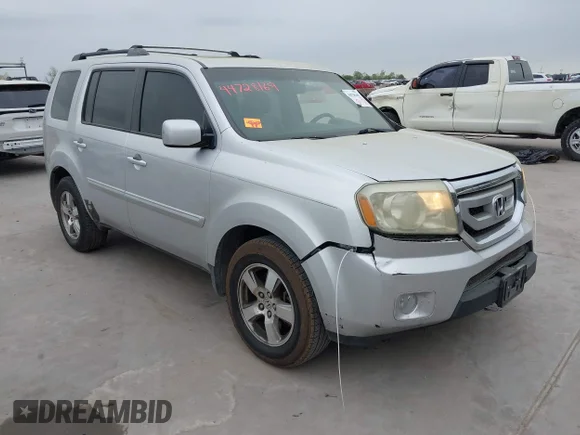 ✅ 2009 Honda Pilot EX-L • VIN: 5FNYF38509B015261 • Lot: 44728169. Listed on IAAI with 276,194 mi. Free auction sales archive from the USA and detailed vehicle history report at DreamBid. Image 1.