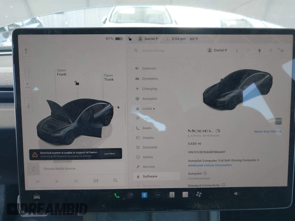 ✅ 2025 Tesla Model 3 Long Range • VIN: 5YJ3E1EA6SF894497 • Lot: 44813433. Wystawiony na IAAI z przebiegiem 5 620 mil. Bezpłatny archiwum sprzedaży aukcyjnych z USA i szczegółowy raport historii pojazdu na DreamBid. Zdjęcie 7.