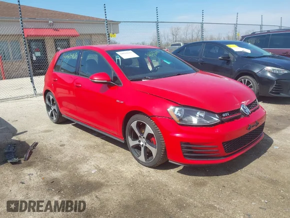 ✅ 2015 Volkswagen Golf GTI S • VIN: 3VW4T7AU3FM020541 • Лот: 44824113. Опубліковано раніше на IAAI з пробігом 64 941 миль. Безкоштовний доступ до архіву аукціонних продажів зі США та докладний звіт про історію автомобіля на DreamBid. Зображення 1.