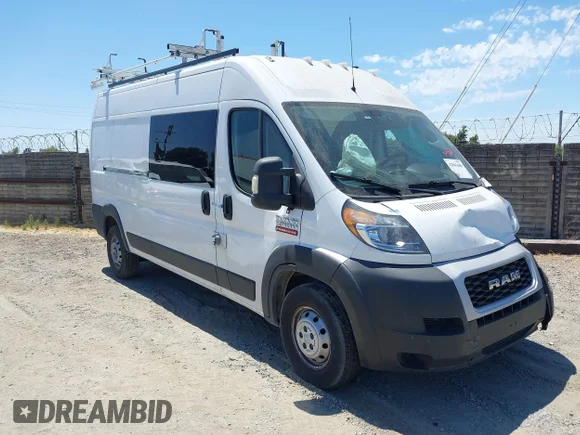 ✅ 2021 Ram ProMaster Cargo • VIN: 3C6LRVDG3ME548697 • Lot: 42803686. Listed on IAAI with 75,123 mi. Free auction sales archive from the USA and detailed vehicle history report at DreamBid. Image 1.