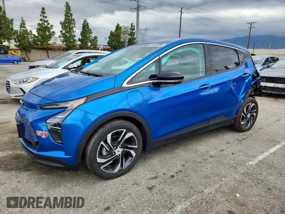 ✅ 2023 Chevrolet Bolt EV 2LT • VIN: 1G1FX6S09P4182220 • Lot: 52428996. Listed on Copart with 34,643 mi. Free auction sales archive from the USA and detailed vehicle history report at DreamBid. Image 1.