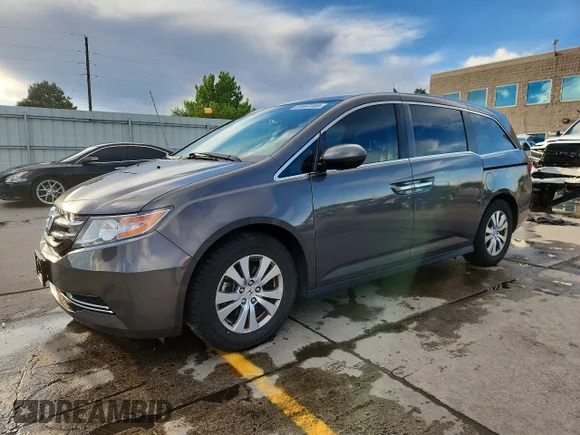 ✅ 2017 Honda Odyssey EX-L • VIN: 5FNRL5H62HB007338 • Lot: 55897066. Listed on Copart with 101,146 mi. Free auction sales archive from the USA and detailed vehicle history report at DreamBid. Image 1.
