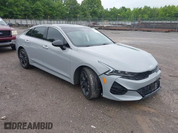 ✅ 2022 Kia K5 GT-Line • VIN: 5XXG64J23NG119946 • Лот: 42307349. Опубліковано раніше на IAAI з пробігом 43 761 миль. Безкоштовний доступ до архіву аукціонних продажів зі США та докладний звіт про історію автомобіля на DreamBid. Зображення 1.