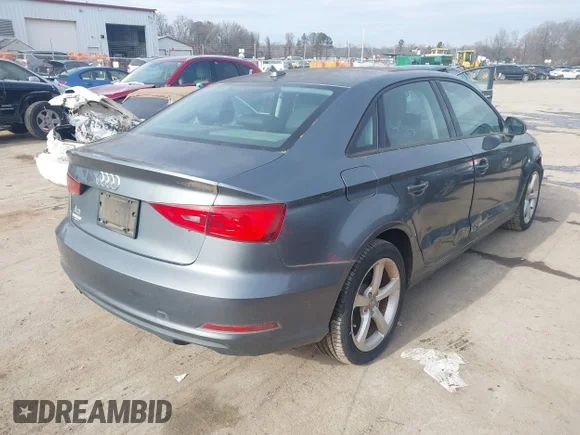 ✅ 2015 Audi A3 Premium • VIN: WAUACGFFXF1021289 • Lot: 44293624. Listed on IAAI with 155,657 mi. Free auction sales archive from the USA and detailed vehicle history report at DreamBid. Image 4.