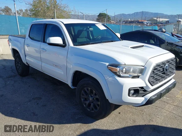 ✅ 2022 Toyota Tacoma SR5 • VIN: 3TMAZ5CNXNM184608 • Lot: 43794209. Listed on IAAI with 48,491 mi. Free auction sales archive from the USA and detailed vehicle history report at DreamBid. Image 1.