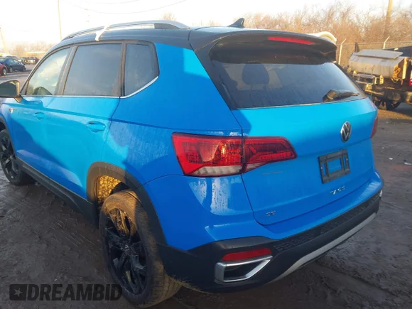 ✅ 2023 Volkswagen Taos SE • VIN: 3VVEX7B28PM369318 • Lot: 44090629. Wystawiony na IAAI z przebiegiem 24 577 mil. Bezpłatny archiwum sprzedaży aukcyjnych z USA i szczegółowy raport historii pojazdu na DreamBid. Zdjęcie 3.