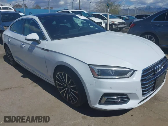 ✅ 2018 Audi A5 Sportback Premium Plus • VIN: WAUBNCF52JA010908 • Лот: 41712634. Опубліковано раніше на IAAI з пробігом 37 747 миль. Безкоштовний доступ до архіву аукціонних продажів зі США та докладний звіт про історію автомобіля на DreamBid. Зображення 1.