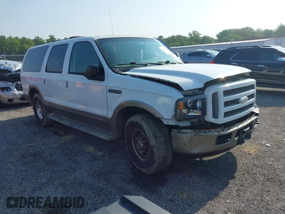 ✅ 2005 Ford Excursion Eddie Bauer • VIN: 1FMNU44L35EC34385 • Lot: 42405510. Wystawiony na IAAI z przebiegiem 283 000 mil. Bezpłatny archiwum sprzedaży aukcyjnych z USA i szczegółowy raport historii pojazdu na DreamBid. Zdjęcie 1.