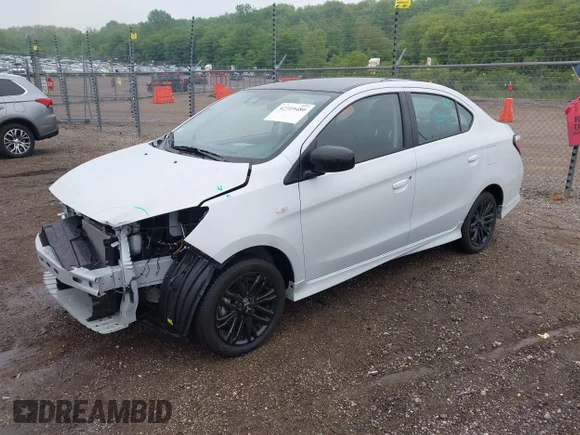 ✅ 2024 Mitsubishi Mirage ES • VIN: ML32FUFJ9RHF18451 • Лот: 42319480. Опубліковано раніше на IAAI з пробігом 1 605 миль. Безкоштовний доступ до архіву аукціонних продажів зі США та докладний звіт про історію автомобіля на DreamBid. Зображення 2.