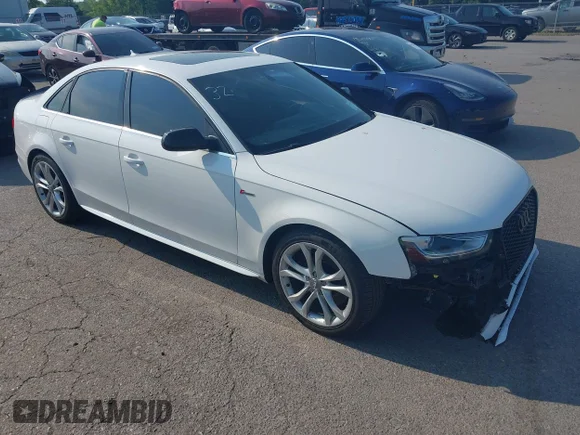 ✅ 2013 Audi S4 Premium Plus • VIN: WAUBGAFL8DA107595 • Lot: 42863302. Listed on IAAI with 89,362 mi. Free auction sales archive from the USA and detailed vehicle history report at DreamBid. Image 1.