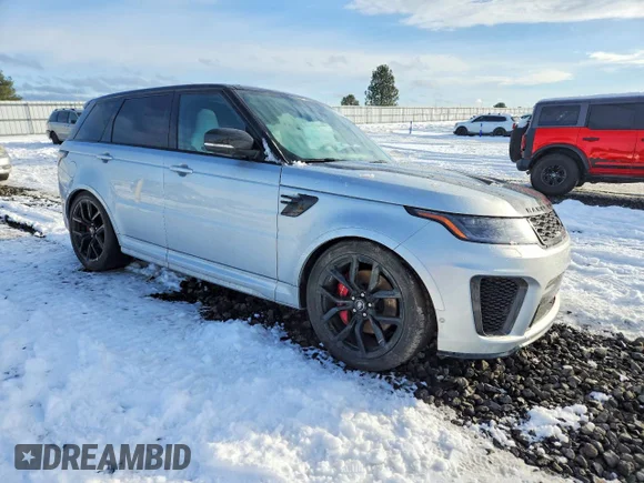 ✅ 2022 Land Rover Range Rover Sport SVR • VIN: SALWZ2RE2NA202424 • Lot: 72416115. Wystawiony na Copart z przebiegiem 35 483 mil. Bezpłatny archiwum sprzedaży aukcyjnych z USA i szczegółowy raport historii pojazdu na DreamBid. Zdjęcie 4.