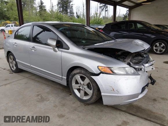 ✅ 2008 Honda Civic EX • VIN: 2HGFA15848H502837 • Lot: 45128595. Listed on IAAI with 153,671 mi. Free auction sales archive from the USA and detailed vehicle history report at DreamBid. Image 1.