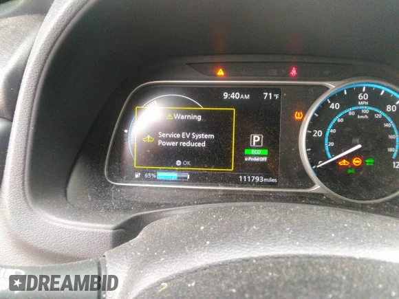✅ 2021 Nissan LEAF SL Plus • VIN: 1N4BZ1DV6MC552042 • Lot: 43310352. Wystawiony na IAAI z przebiegiem 111 793 mil. Bezpłatny archiwum sprzedaży aukcyjnych z USA i szczegółowy raport historii pojazdu na DreamBid. Zdjęcie 6.