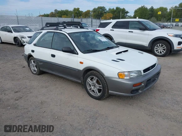 ✅ 1997 Subaru Impreza Outback Special Sports • VIN: JF1GF4859VG815709 • Lot: 43308290. Wystawiony na IAAI z przebiegiem 191 681 mil. Bezpłatny archiwum sprzedaży aukcyjnych z USA i szczegółowy raport historii pojazdu na DreamBid. Zdjęcie 1.