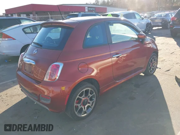 ✅ 2013 FIAT 500 Sport • VIN: 3C3CFFBR7DT512801 • Lot: 41455845. Wystawiony na IAAI z przebiegiem 99 523 mil. Bezpłatny archiwum sprzedaży aukcyjnych z USA i szczegółowy raport historii pojazdu na DreamBid. Zdjęcie 4.