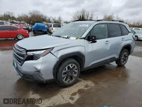 ✅ 2025 Subaru Forester Premium • VIN: JF2SLDDC5SH513097 • Lot: 45345655. Listed on Copart with 173 mi. Free auction sales archive from the USA and detailed vehicle history report at DreamBid. Image 1.