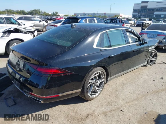 ✅ 2023 Genesis G90 • VIN: KMTFB4SD0PU019986 • Лот: 43496450. Опубліковано раніше на IAAI з пробігом 24 624 миль. Безкоштовний доступ до архіву аукціонних продажів зі США та докладний звіт про історію автомобіля на DreamBid. Зображення 4.
