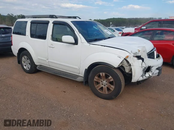 ✅ 2005 Nissan Pathfinder LE • VIN: 5N1AR18U95C720339 • Lot: 44504082. Listed on IAAI with 241,369 mi. Free auction sales archive from the USA and detailed vehicle history report at DreamBid. Image 1.