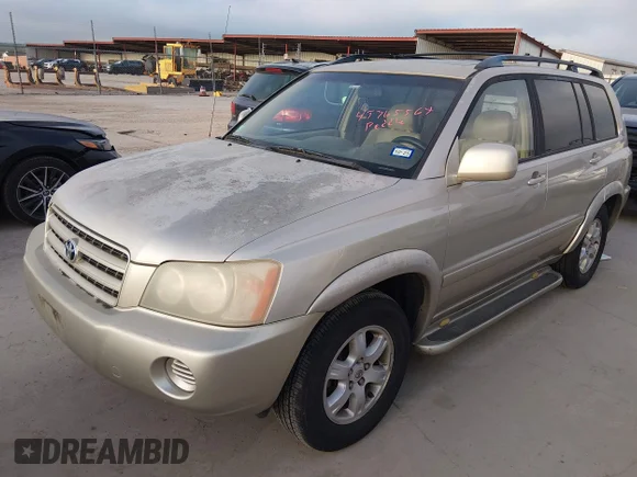 ✅ 2003 Toyota Highlander Limited • VIN: JTEGF21AX30080651 • Lot: 45365564. Listed on IAAI with 170,479 mi. Free auction sales archive from the USA and detailed vehicle history report at DreamBid. Image 2.