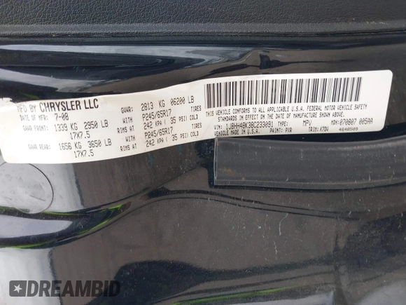 ✅ 2008 Jeep Commander Sport • VIN: 1J8HH48K38C233091 • Lot: 45006290. Wystawiony na IAAI z przebiegiem 265 977 mil. Bezpłatny archiwum sprzedaży aukcyjnych z USA i szczegółowy raport historii pojazdu na DreamBid. Zdjęcie 9.