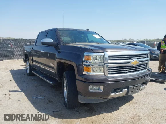 ✅ 2014 Chevrolet Silverado 1500 High Country • VIN: 3GCUKTEC2EG334419 • Lot: 44667020. Listed on IAAI with 156,047 mi. Free auction sales archive from the USA and detailed vehicle history report at DreamBid. Image 1.
