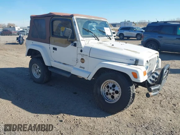 ✅ 1998 Jeep Wrangler Sahara • VIN: 1J4FY49S2WP802400 • Лот: 43751604. Опубликован ранее на IAAI с пробегом 188 491 миль. Бесплатный доступ к архиву аукционных продаж из США и подробный отчёт об истории автомобиля на DreamBid. Изображение 1.