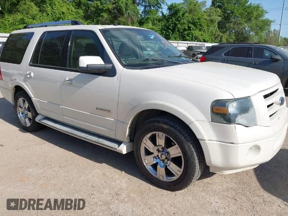 ✅ 2008 Ford Expedition Limited • VIN: 1FMFU19588LA16486 • Lot: 42036809. Wystawiony na IAAI z przebiegiem 267 651 mil. Bezpłatny archiwum sprzedaży aukcyjnych z USA i szczegółowy raport historii pojazdu na DreamBid. Zdjęcie 1.