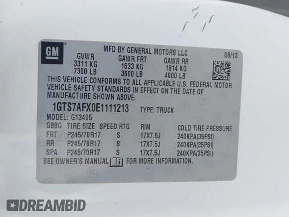 ✅ 2014 GMC Savana Cargo • VIN: 1GTS7AFX0E1111213 • Lot: 45458257. Wystawiony na IAAI z przebiegiem 105 766 mil. Bezpłatny archiwum sprzedaży aukcyjnych z USA i szczegółowy raport historii pojazdu na DreamBid. Zdjęcie 9.