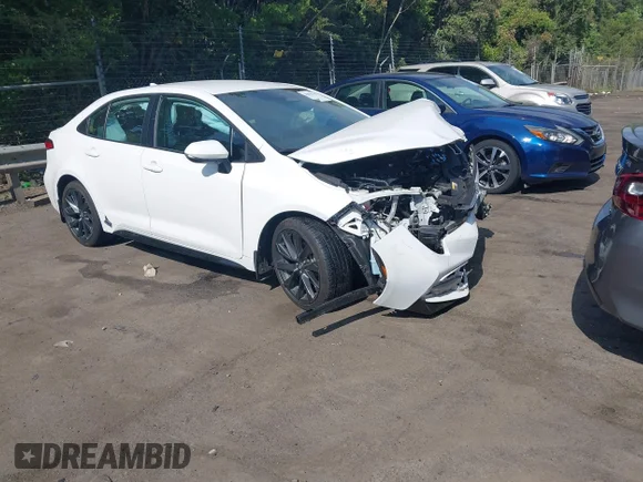 ✅ 2024 Toyota Corolla SE • VIN: 5YFS4MCE5RP187248 • Lot: 45039745. Listed on IAAI with 36,031 mi. Free auction sales archive from the USA and detailed vehicle history report at DreamBid. Image 1.