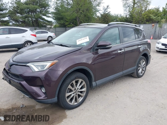 ✅ 2017 Toyota RAV4 Platinum • VIN: 2T3DFREV8HW603567 • Lot: 44913658. Listed on IAAI with 100,226 mi. Free auction sales archive from the USA and detailed vehicle history report at DreamBid. Image 2.
