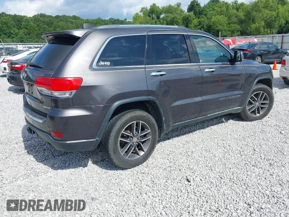 ✅ 2018 Jeep Grand Cherokee Limited • VIN: 1C4RJEBG5JC131940 • Lot: 45417603. Wystawiony na IAAI z przebiegiem 165 712 mil. Bezpłatny archiwum sprzedaży aukcyjnych z USA i szczegółowy raport historii pojazdu na DreamBid. Zdjęcie 4.