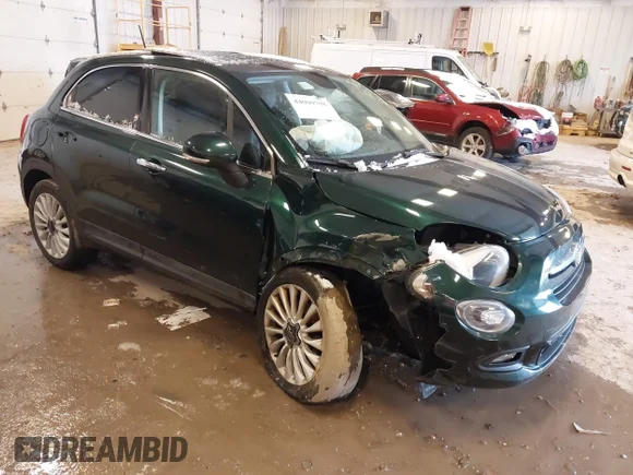✅ 2016 FIAT 500X Lounge • VIN: ZFBCFYDT3GP485396 • Lot: 44069708. Listed on IAAI with 70,383 mi. Free auction sales archive from the USA and detailed vehicle history report at DreamBid. Image 1.