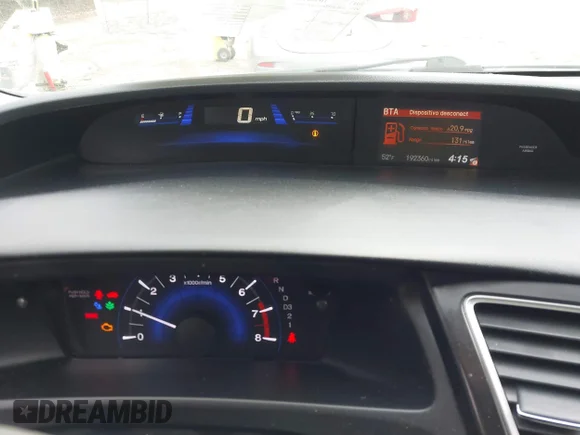 ✅ 2013 Honda Civic HF • VIN: 2HGFB2F65DH530057 • Лот: 44278433. Опубліковано раніше на IAAI з пробігом 192 360 миль. Безкоштовний доступ до архіву аукціонних продажів зі США та докладний звіт про історію автомобіля на DreamBid. Зображення 7.