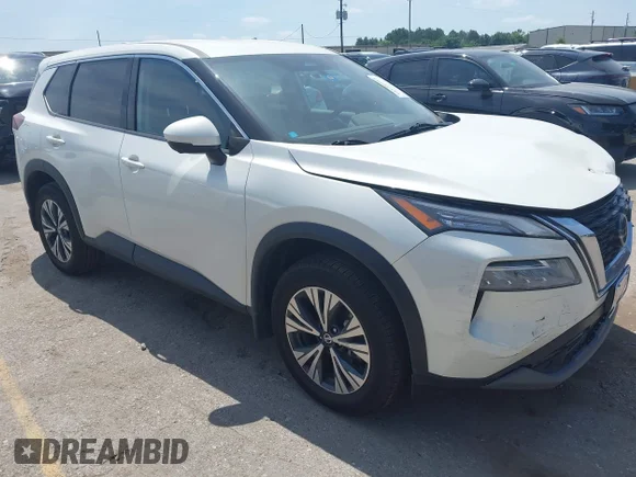 ✅ 2021 Nissan Rogue SV • VIN: 5N1AT3BA8MC810110 • Lot: 45128992. Listed on IAAI with 50,563 mi. Free auction sales archive from the USA and detailed vehicle history report at DreamBid. Image 1.