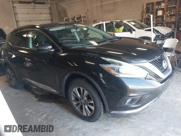 ✅ 2018 Nissan Murano SV • VIN: 5N1AZ2MH0JN127174 • Лот: 44722118. Опубликован ранее на IAAI с пробегом 233 347 миль. Бесплатный доступ к архиву аукционных продаж из США и подробный отчёт об истории автомобиля на DreamBid. Изображение 1.