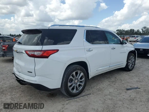 ✅ 2018 Chevrolet Traverse Premier • VIN: 1GNERKKW2JJ240419 • Lot: 63252744. Wystawiony na Copart z przebiegiem 48 274 mil. Bezpłatny archiwum sprzedaży aukcyjnych z USA i szczegółowy raport historii pojazdu na DreamBid. Zdjęcie 3.