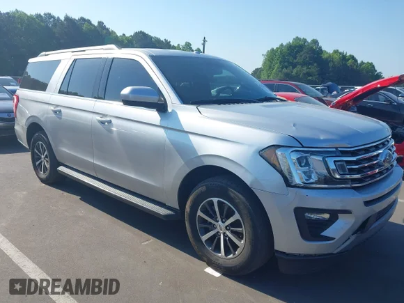✅ 2019 Ford Expedition Max XLT • VIN: 1FMJK1HT7KEA19908 • Лот: 45132125. Опубліковано раніше на IAAI з пробігом 161 355 миль. Безкоштовний доступ до архіву аукціонних продажів зі США та докладний звіт про історію автомобіля на DreamBid. Зображення 1.