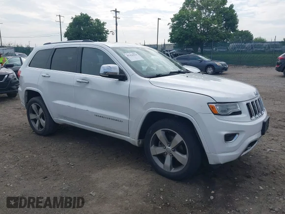 ✅ 2016 Jeep Grand Cherokee Overland • VIN: 1C4RJFCG7GC305617 • Lot: 45356910. Wystawiony na IAAI z przebiegiem 112 441 mil. Bezpłatny archiwum sprzedaży aukcyjnych z USA i szczegółowy raport historii pojazdu na DreamBid. Zdjęcie 1.