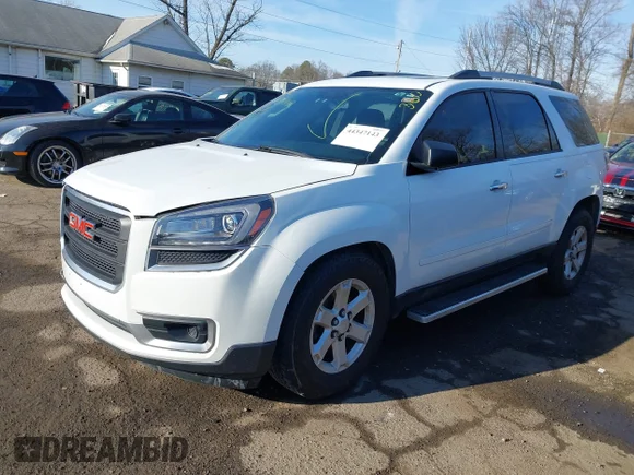 ✅ 2016 GMC Acadia SLE • VIN: 1GKKRPKD9GJ289699 • Lot: 44347143. Listed on IAAI with 93,684 mi. Free auction sales archive from the USA and detailed vehicle history report at DreamBid. Image 2.