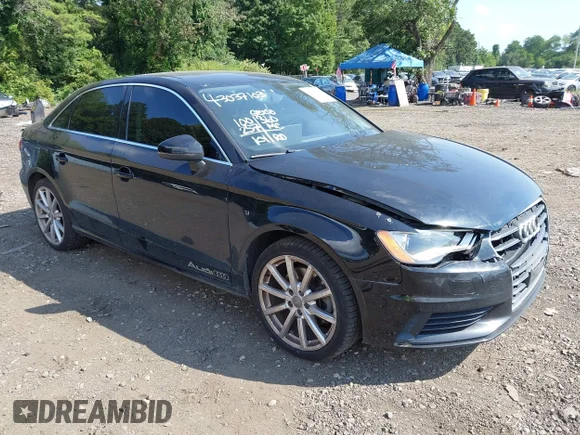 ✅ 2015 Audi A3 Premium Plus • VIN: WAUCCGFF5F1019474 • Lot: 43037103. Listed on IAAI with 100,257 mi. Free auction sales archive from the USA and detailed vehicle history report at DreamBid. Image 1.